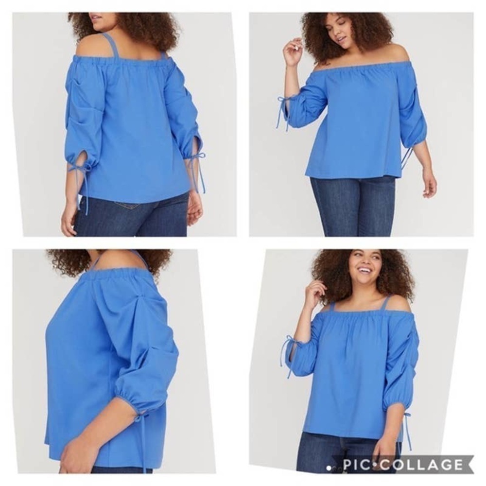 LANE Bryant Off The Shoulder Blouse Plus Size 18/20